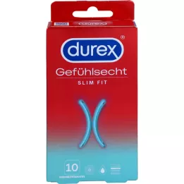 DUREX Preservativos slim fit com sensação real, 10 peças