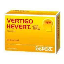 VERTIGO HEVERT SL Comprimidos, 100 unidades