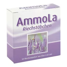AMMOLA Frascos de rapé com bastões de cheiro, 10X0,4 ml