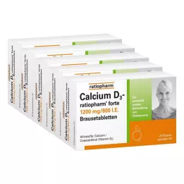 CALCIUM Comprimidos efervescentes D3-ratiopharm forte, 100 unidades