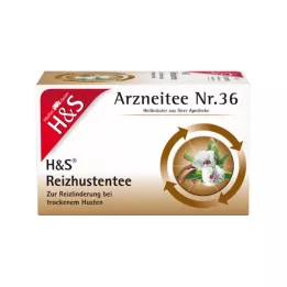 H&amp;S Sacos de filtro para chá para tosse, 20X2,5 g