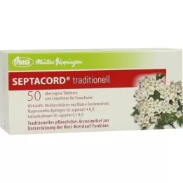 SEPTACORD comprimidos revestidos tradicionalmente, 50 unidades