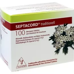 SEPTACORD comprimidos revestidos tradicionalmente, 100 unidades