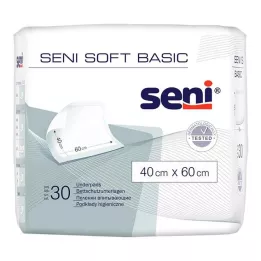 SENI Protetor de cama Soft Basic 40x60 cm, 30 peças