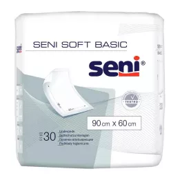 SENI Protetor de cama Soft Basic 60x90 cm, 30 unidades