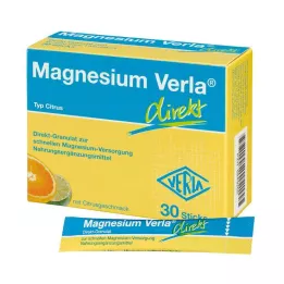 MAGNESIUM VERLA grânulos diretos cítricos, 30 unidades