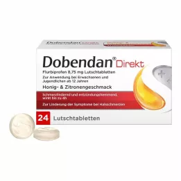 DOBENDAN Pastilhas Direkt Flurbiprofen 8,75 mg, 24 unidades