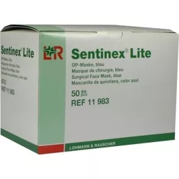 SENTINEX máscara facial leve azul, 50 unidades