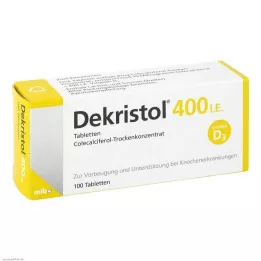 DEKRISTOL Comprimidos de 400 UI, 100 unidades