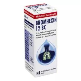 BROMHEXIN 12 BC Gotas orais, 30 ml