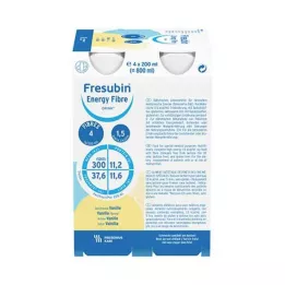 FRESUBIN ENERGY Fibra DRINK Garrafa de baunilha 6X4X200 ml