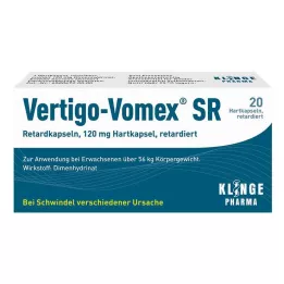 VERTIGO-VOMEX SR Cápsulas de liberação prolongada, 20 unidades