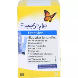 FREESTYLE Tiras de teste de glicemia de precisão sem codificação, 100 unidades