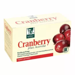 CRANBERRY ACEROLA Sacos de filtro Baders, 20 unidades