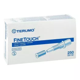 TERUMO Lancetas descartáveis FineTouch, 250 unidades