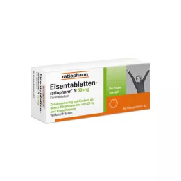 EISENTABLETTEN-ratiopharm N 50 mg comprimidos revestidos por película, 50 unidades