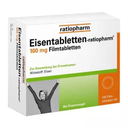 EISENTABLETTEN-ratiopharm 100 mg comprimidos revestidos por película, 100 unidades