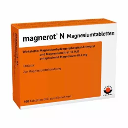 MAGNEROT N Comprimidos de magnésio, 100 unidades