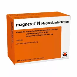 MAGNEROT N Comprimidos de magnésio, 200 unidades