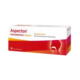 ASPECTON Pastilhas para a garganta Pastilhas de Cassis, 30 unidades