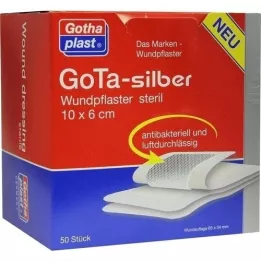 GOTA SILBER Penso para feridas 6x10 cm estéril, 50 unid