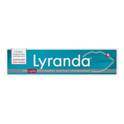 LYRANDA Comprimidos mastigáveis, 15 unidades