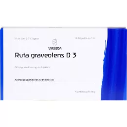 RUTA GRAVEOLENS D 3 ampolas, 8 unid