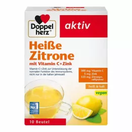 DOPPELHERZ Vitamina C+zinco em grânulos de limão picante, 10 unidades