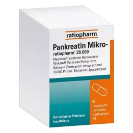 PANKREATIN Micro-Ratio.20.000 Caps gastrointestinais., 50 horas