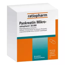 PANKREATIN Mikro-ratio.20.000 cápsulas duras gastro-resistentes, 200 unidades
