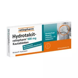 HYDROTALCIT-ratiopharm 500 mg comprimidos mastigáveis, 20 unidades
