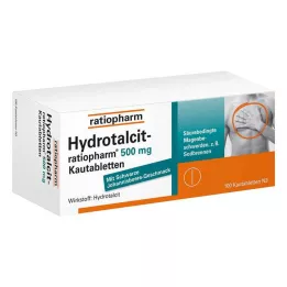 HYDROTALCIT-ratiopharm 500 mg comprimidos mastigáveis, 100 unidades
