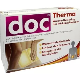 DOC THERMA Compressa térmica para dores nas costas, 4 peças