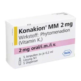 KONAKION MM Solução de 2 mg, 5 unidades