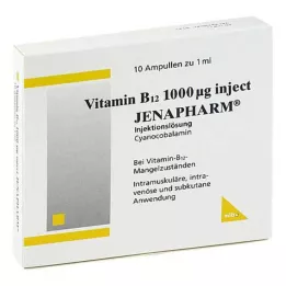 VITAMIN B12 1.000 μg Injetável Jenapharm ampolas, 10X1 ml