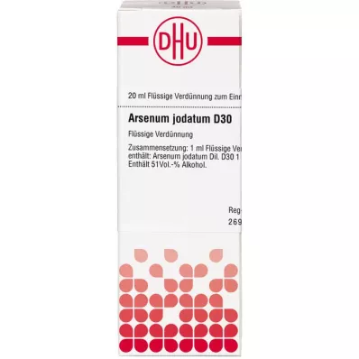 ARSENUM JODATUM Diluição D 30, 20 ml ARSENUM JODATUM Diluição D 30, 20 ml