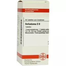 BELLADONNA D 8 comprimidos, 80 unidades