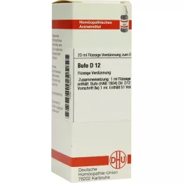 BUFO D 12 Diluição, 20 ml