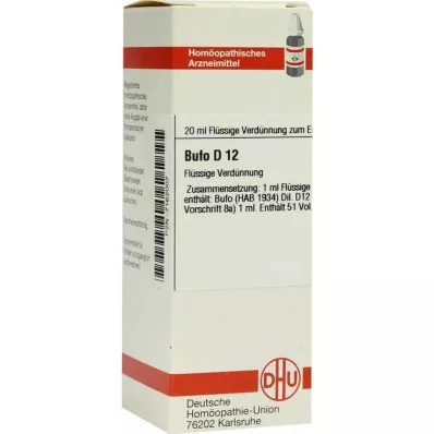 BUFO D 12 Diluição, 20 ml BUFO D 12 Diluição, 20 ml