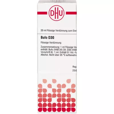 BUFO Diluição D 30, 20 ml BUFO Diluição D 30, 20 ml