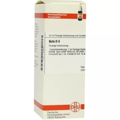 BUFO Diluição D 6, 50 ml BUFO Diluição D 6, 50 ml