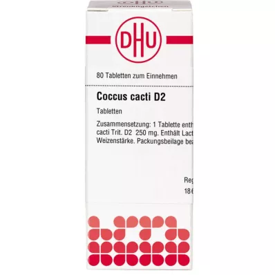 COCCUS cactos D 2 comprimidos, 80 unidades COCCUS cactos D 2 comprimidos, 80 unidades