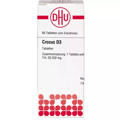 CROCUS D 3 comprimidos, 80 unidades CROCUS D 3 comprimidos, 80 unidades