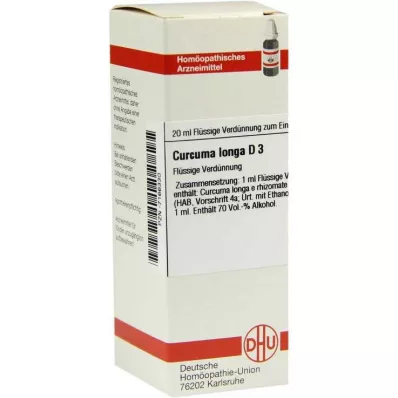 CURCUMA LONGA D 3 Diluição, 20 ml
