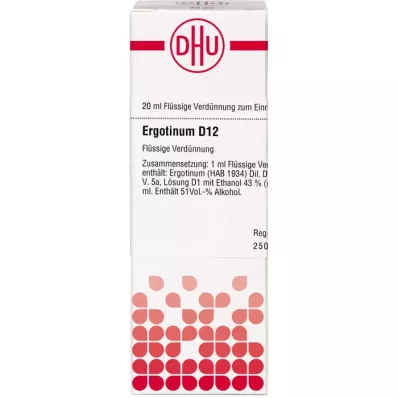 ERGOTINUM D 12 Diluição, 20 ml ERGOTINUM D 12 Diluição, 20 ml