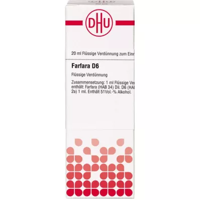 FARFARA Diluição D 6, 20 ml