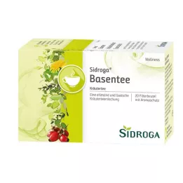 SIDROGA Sacos de filtro de chá Wellness Base, 20X1,5 g
