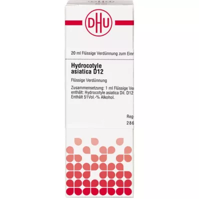 HYDROCOTYLE asiatica D 12 Diluição, 20 ml HYDROCOTYLE asiatica D 12 Diluição, 20 ml