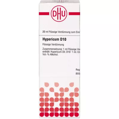 HYPERICUM Diluição D 10, 20 ml HYPERICUM Diluição D 10, 20 ml
