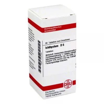 ICHTHYOLUM D 6 comprimidos, 80 unidades ICHTHYOLUM D 6 comprimidos, 80 unidades